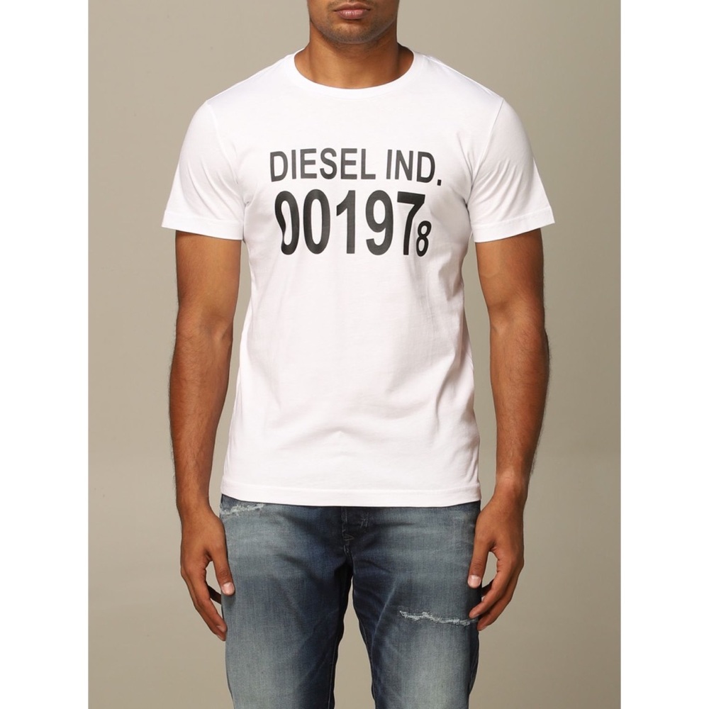 Diesel White Graphic Tee Men’s XXL